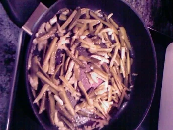 Leberkäse Stroganoff - Rezept