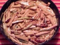 Leberkäse Stroganoff - Rezept