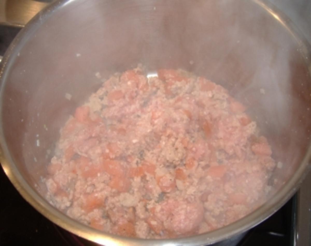 Gefüllte Paprika mit Reis und Kalbfleisch - Rezept