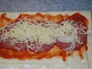 Salami-Pizza-Strudel - Rezept