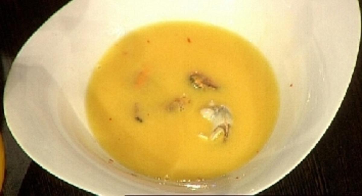 Orangen-Fenchel-Suppe mit Muscheln - Rezept Von Einsendungen Kocharena