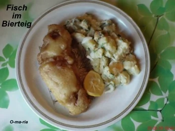 Fisch  Fisch im Bierteig - Rezept