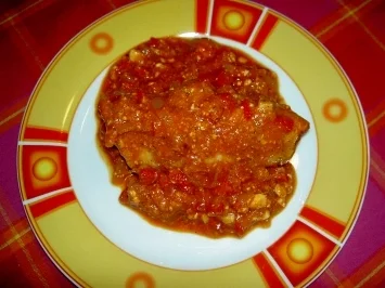 Putenrouladen gefüllt mit Feta und gegrilltem Paprika - Rezept