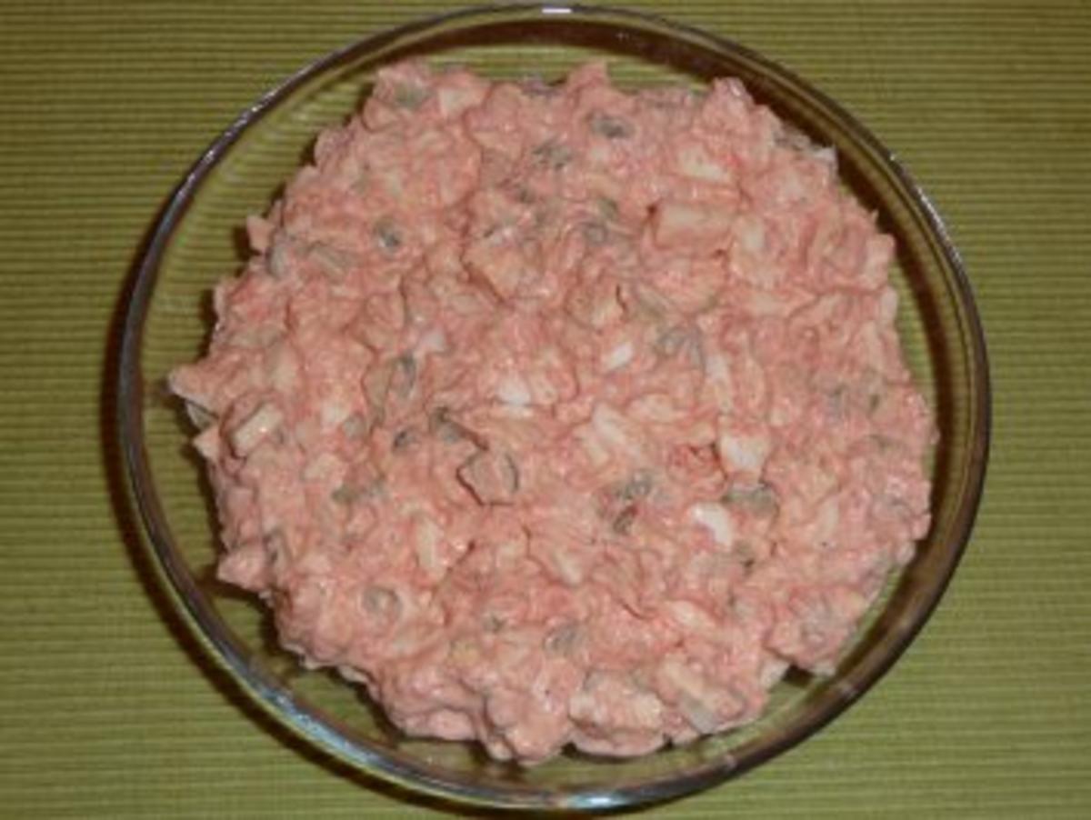 Seelachsschnitzel - Eier - Salat - Rezept