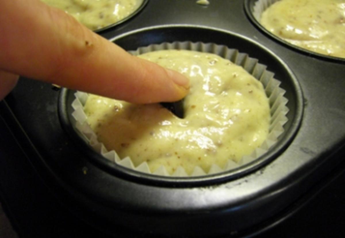 Muffins: Banane-Topfen mit Schokokern - Rezept
