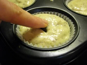 Muffins: Banane-Topfen mit Schokokern - Rezept