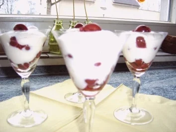 Kirschen im Schnee - Rezept