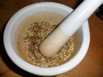 Thunfisch gebraten auf Linsen-Mango-Gemüse bzw. Gemüse fruchtig-scharf - Rezept - Bild Nr. 3