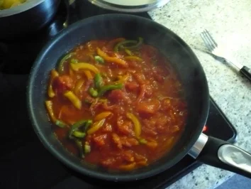 Nudel-Chaos mit Pangasiuswürfeln und Paprika - Rezept - Bild Nr. 5