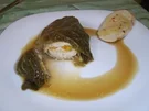 Gefüllte Hühnerbrust im Wirsingblatt - Rezept