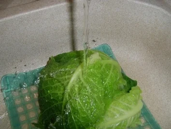 Rezept: Gefüllte Hühnerbrust im Wirsingblatt Gefüllte Hühnerbrust im Wirsingblatt - Rezept