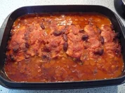 Schinken-Hack Röllchen mit Bolognese - Rezept