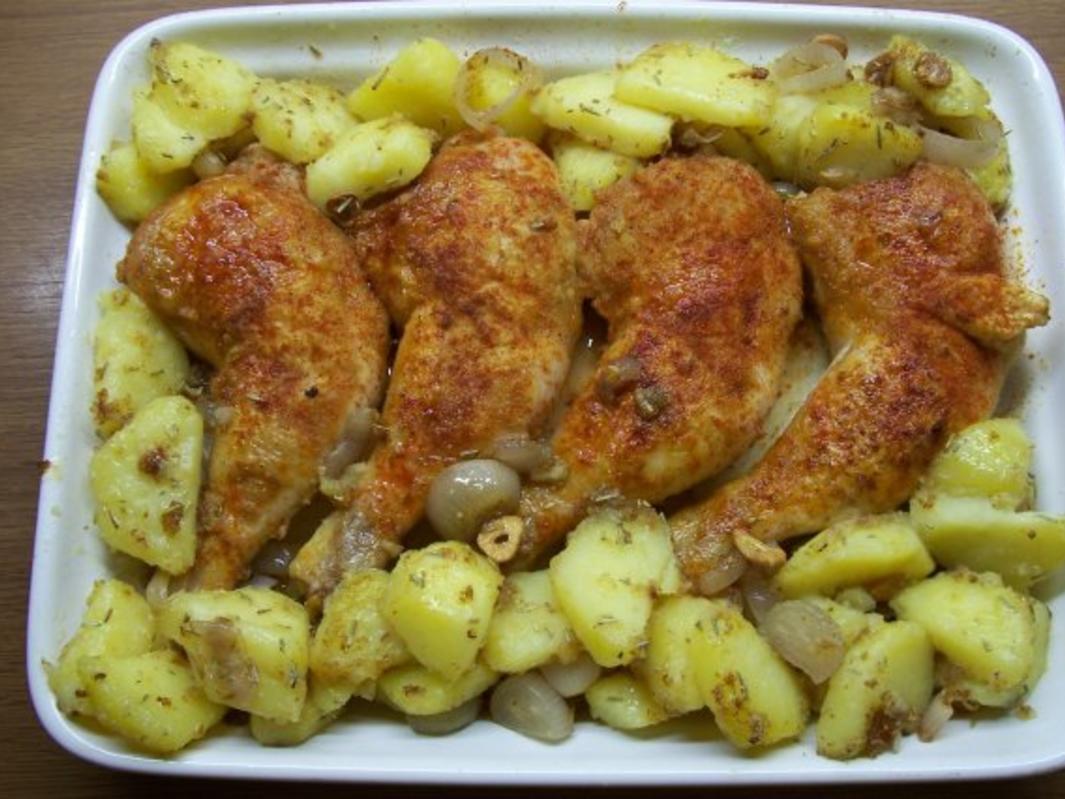 Rosmarin-Hähnchen mit Kartoffeln - Rezept - kochbar.de