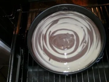 Rezept: Marmorierter Käsekuchen ohne Boden Bild Nr. 2 Marmorierter Käsekuchen ohne Boden - Rezept - Bild Nr. 2