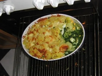 Kartoffel-Spinat-Gratin - Rezept