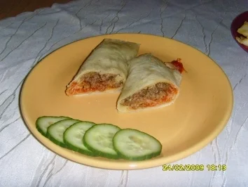 Rezept: Burritos mit Hackfleischfüllung Burritos mit Hackfleischfüllung - Rezept