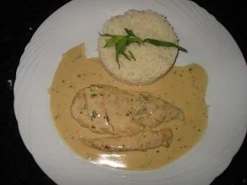 Hähnchenbrust a l'estragon - Rezept