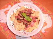Spaghetti mit scharfer Käsesoße - Rezept