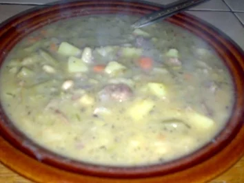 Bohneneintopf mit Rindfleisch - Rezept