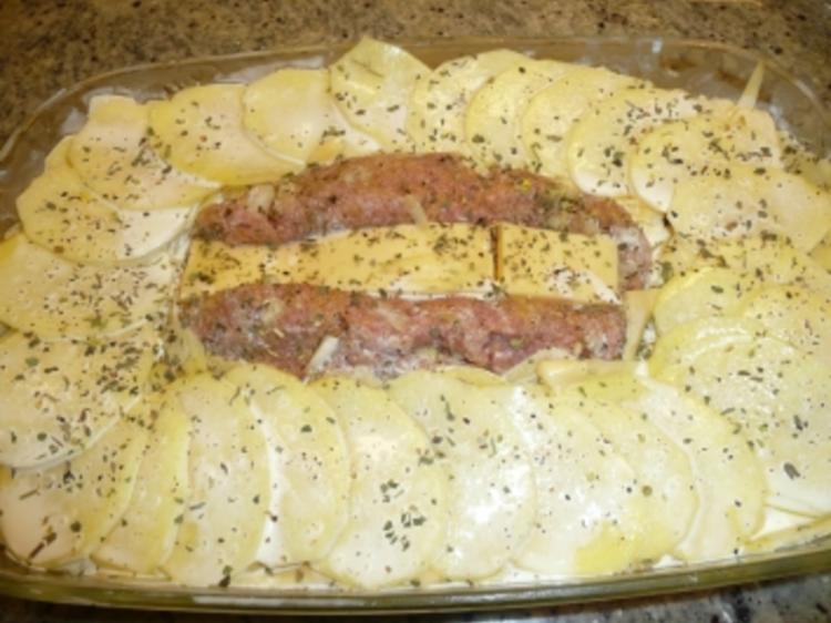 Hackbraten mit Kartoffelgratin - Rezept - kochbar.de