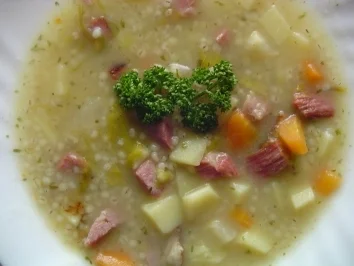 Rezept: Graupeneintopf mit Kasselerfleisch Graupeneintopf mit Kasselerfleisch - Rezept