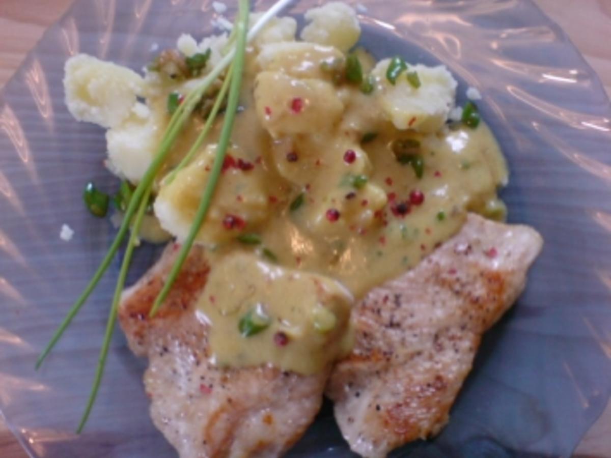 Putensteak mit Curry Honig Soße - schnell &amp; einfach - von loewe_bs