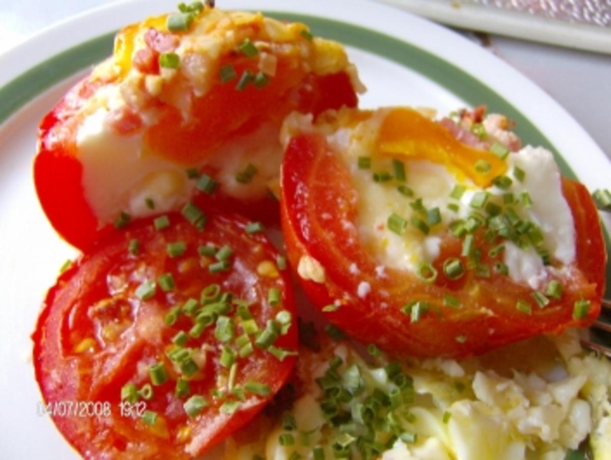 Eier in Tomaten - Rezept