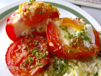 Eier in Tomaten - Rezept