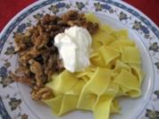 Geschnetzeltes zu Bandnudeln .... - Rezept