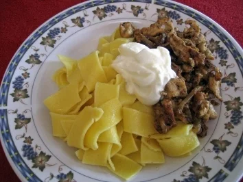 Geschnetzeltes zu Bandnudeln .... - Rezept