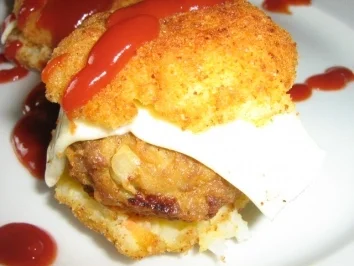 Rezept: Reis - Burger Reis - Burger - Rezept