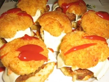 Rezept: Reis - Burger Reis - Burger - Rezept
