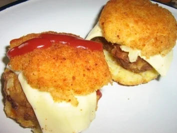 Rezept: Reis - Burger Reis - Burger - Rezept