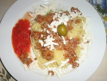 Spaghettini Bolognese - Rezept