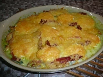 Spinat-Kartoffelauflauf - Rezept