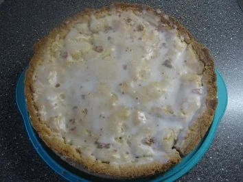 gefüllter Apfelkuchen - Rezept