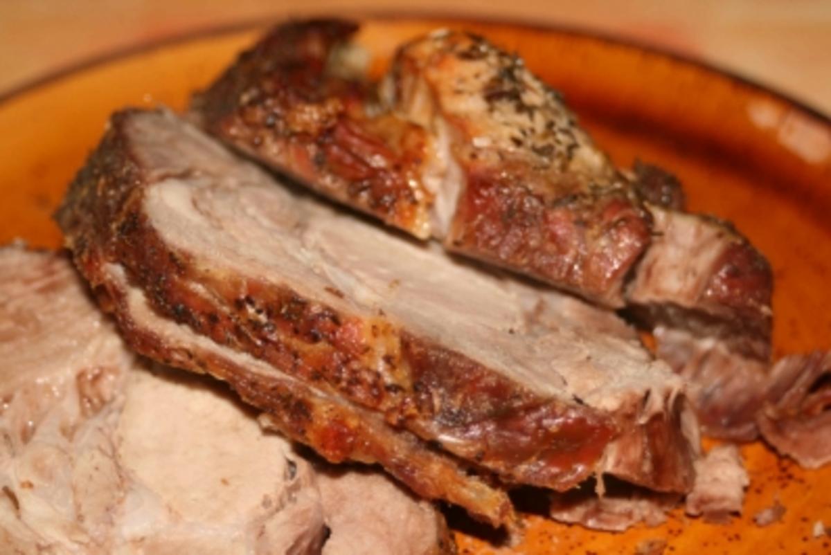 Bilder für Salzbraten gewürzt nur mit Meersalz und Mediteranen Kräutern - Rezept