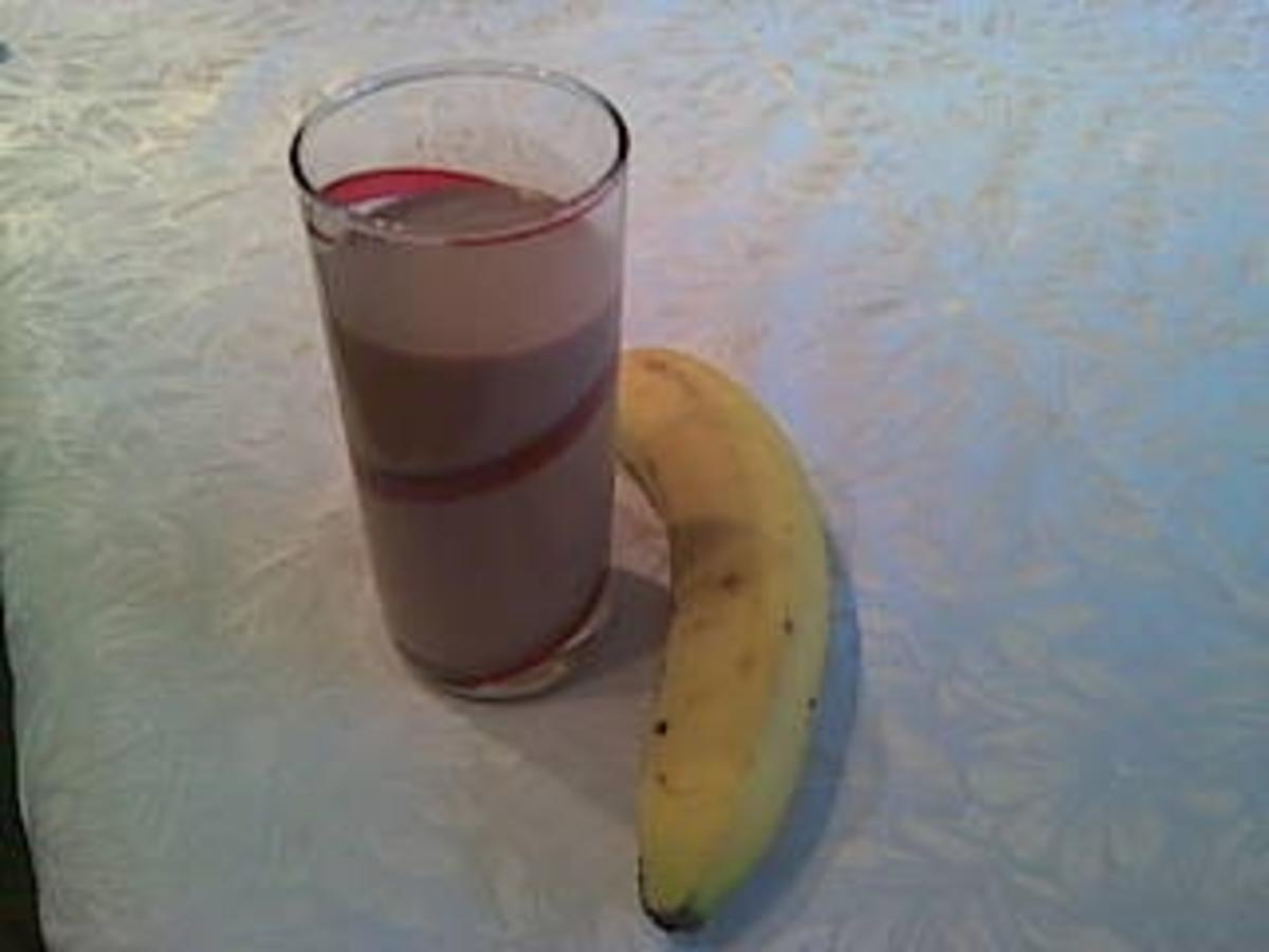 Nutella-Milch mit Bananen - Rezept