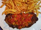Rezept: Rindssteak mit Olivensauce Spanische Art Rindssteak mit Olivensauce Spanische Art - Rezept