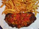 Rindssteak mit Olivensauce Spanische Art - Rezept