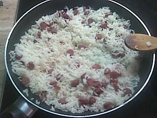 Cabanossi-Reis mit Ei - Rezept