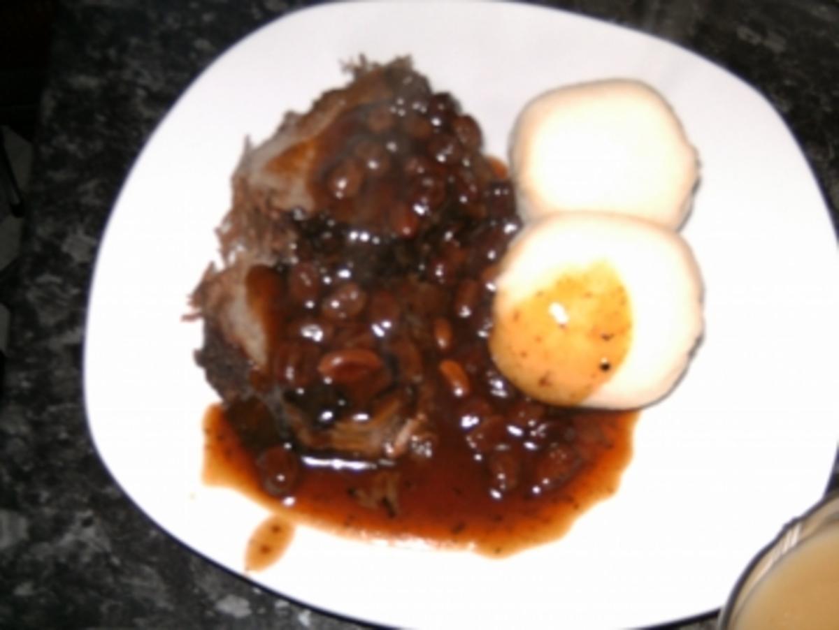 Rheinischer Sauerbraten (mit Rosinen) - Rezept