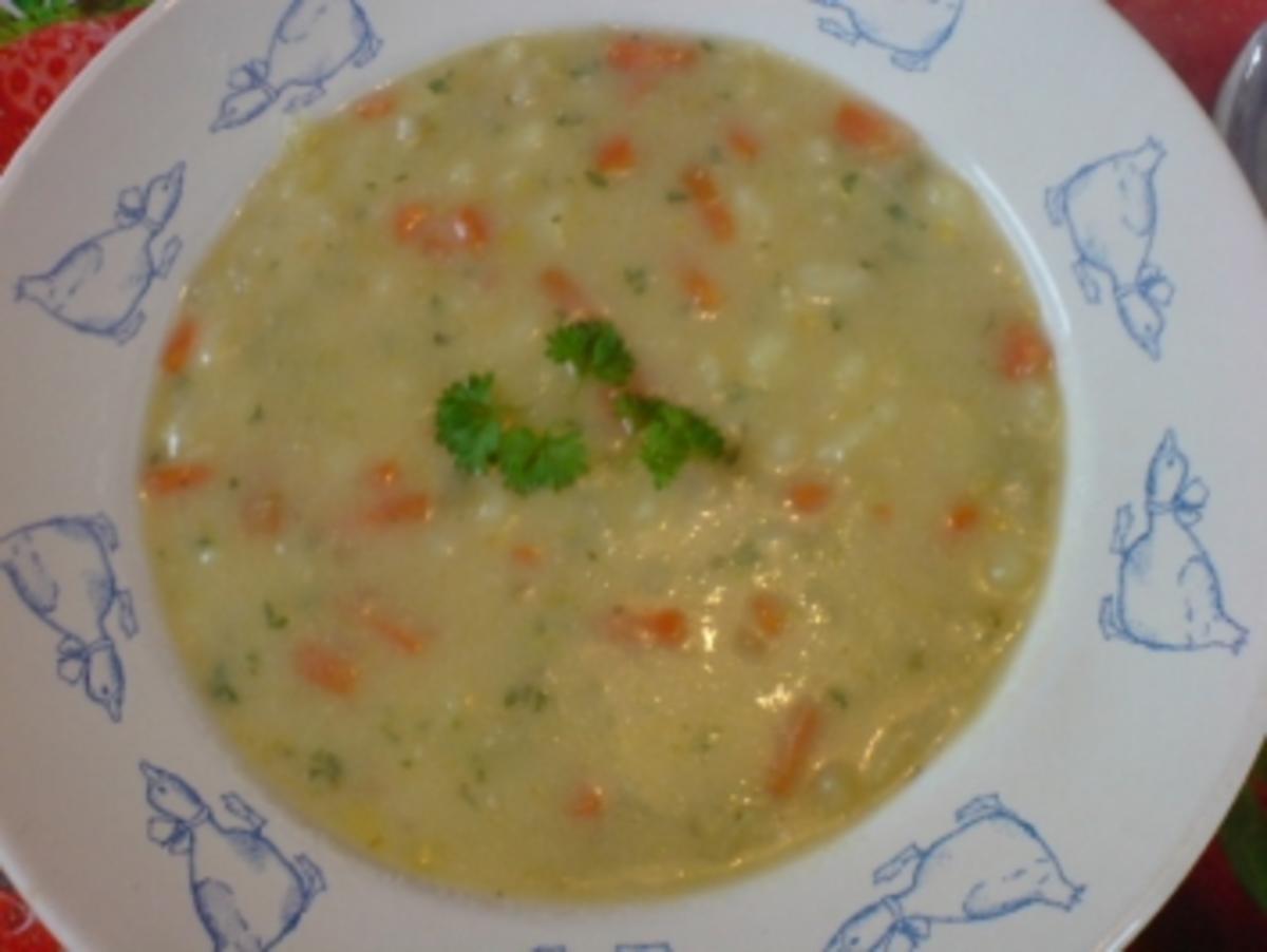 Kartoffelsuppe mit Fett und zwiebeln - Rezept mit Bild - kochbar.de