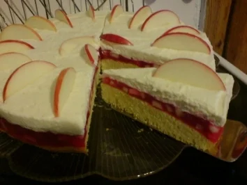 Apfel-Grütze-Torte - Rezept