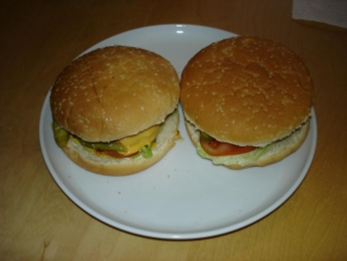 Hamburger/Cheeseburger - Rezept