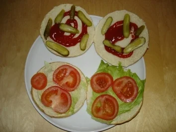Hamburger/Cheeseburger - Rezept