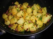 Rezept: Bratkartoffeln mit Lauch und Speck Bratkartoffeln mit Lauch und Speck - Rezept