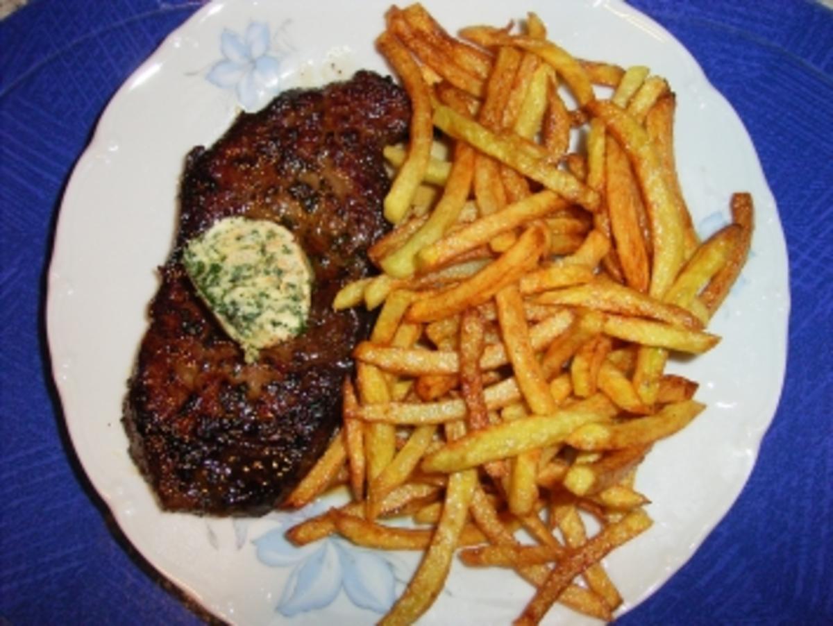 Rindsteak mit Kräuter-Senf-Butter - Rezept von dida1964