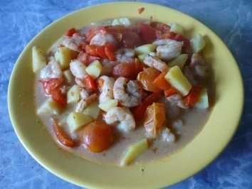 Rezept: Garnelen-Pfanne Garnelen-Pfanne - Rezept