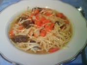 Schnelle Nudelsuppe - Rezept